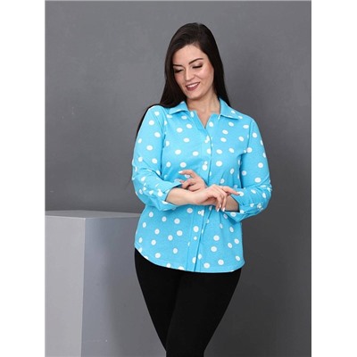 Рубашка "Делина" (Голубой)