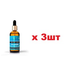 Золотой шелк Концентрат для волос Collagen Увеличение прочности 100мл 3шт