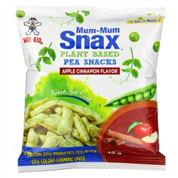 Hot Kid, Mum-Mum Snax, Baked Pea Snacks, For Ages 24 Months+, Apple Cinnamon,  5 Pouches, 1.76 oz (50 g)
