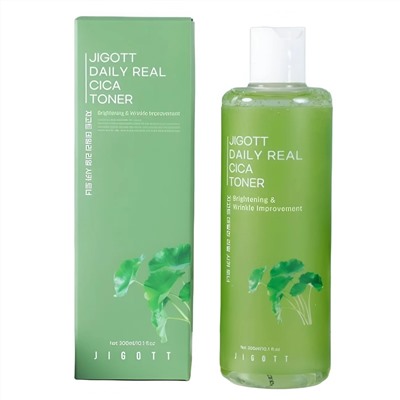 Jigott Успокаивающий тонер с центеллой / Daily Real Cica Toner, 300 мл 20915