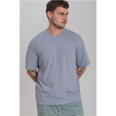 Футболка из кулирки с коротким рукавом и V-образной горловиной М125119с