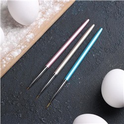 Набор кондитерских кисточек для декорирования KONFINETTA, 3 шт.