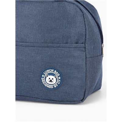 Термосумка на молнии, объём 6 л, цвет синий