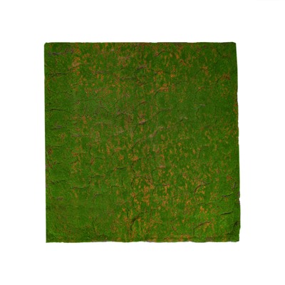 Мох искусственный, декоративный, полотно 1×1 м, рельефный, камни, зелёный с щепой, Greengo