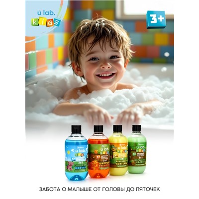 Детский шампунь-гель-пена 3в1, 500 мл, аромат сладкая жвачка, U LAB