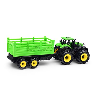 Трактор "Веселая ферма" с прицепом, в коробк