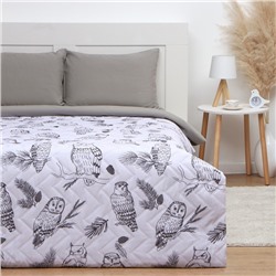 Покрывало LoveLife евро Owls 200×210±5 см, микрофайбер, 100% п/э