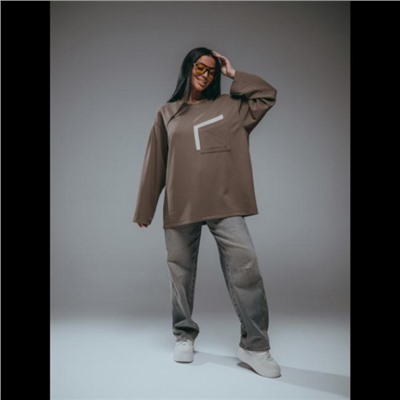 Свитшот женский Дабл (Хаки)