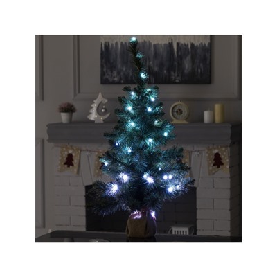 Гирлянда «Нить» 5 м роса, IP20, серебристая нить, 50 LED, пульт ДУ, свечение RGB, USB