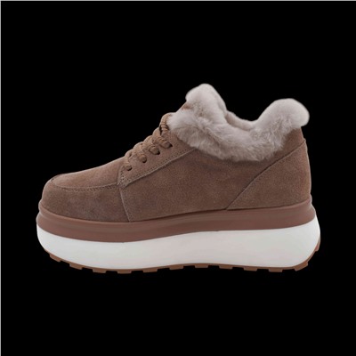 Ботинки на меху ZD3 бежевые