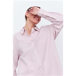 Рубашка длинная  S002_PWDR/Пудровый