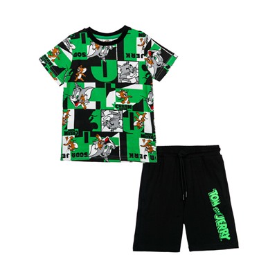 Комплект трикотажный для мальчиков: фуфайка (футболка), шорты