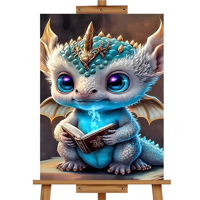 Мозаика алмазная "Динозаврик" 20*30см