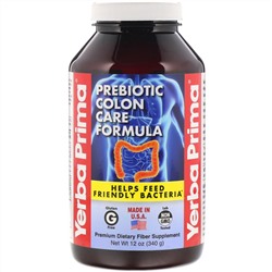 Yerba Prima, Prebiotic Colon Care Formula, 12 oz (340 g)