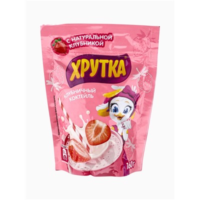Смесь сухая для напитка «Хрутка», клубничный коктейль 160 г