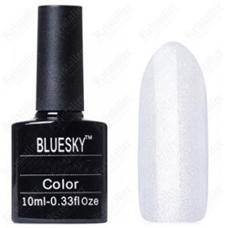 Bluesky Гель-лак для ногтей / Classic 100 SH, белый с шиммером, 10 мл