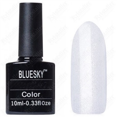 Bluesky Гель-лак для ногтей / Classic 100 SH, белый с шиммером, 10 мл