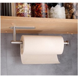 Держатель для бумажных полотенец, на кухню или в ванну вешалка, нержавеющая сталь, настенный, круглый, серебро