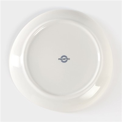 Десертная тарелка Magistro Ocean, d=17 см, фарфор, голубая