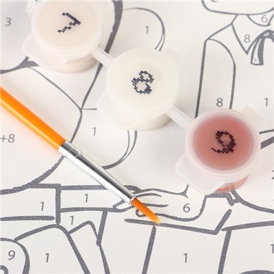 Картина по номерам для детей «Малыш и Карлсон», 20×30 см