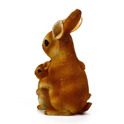 Садовая фигура из полистоуна «Семья зайцев», 26×17×13 см