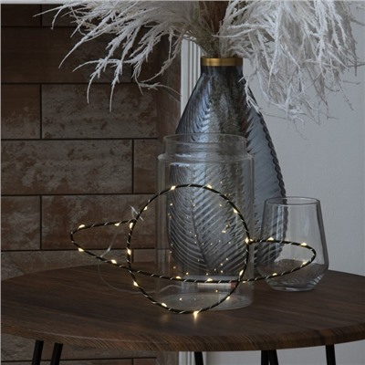 Светодиодная фигура «Планета» 30×15 см, металл, батарейки ААх2 (не в комплекте), свечение тёплое белое