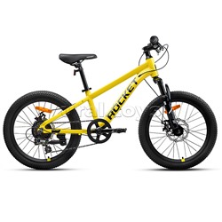 Велосипед 20" Rocket Rower, цвет желтый, размер 11"