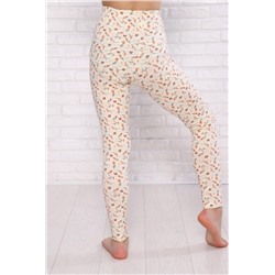 Лосины Листики длинные детские (Экрю)