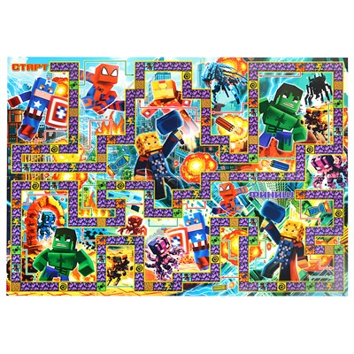 Настольная игра-ходилка "По мотивам Minecraft"