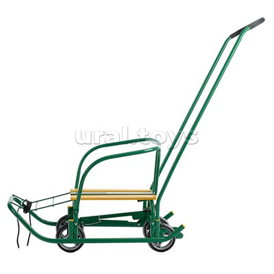 Игрушка. Санки детские "Ветерок 7 универсал+" (зеленый)