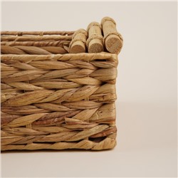 Корзины для хранения SL Home, плетёные, ручной работы, 3 шт., 27×16×9 см, 31×20×12 см, 35×24×13 см