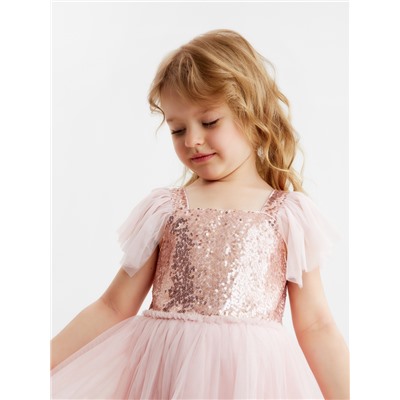 Платье нарядное для девочки KAFTAN, с крылышками, рост 86-92, розовое