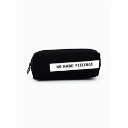 Пенал школьный, текстиль, 18×6.5 см, No hard feelings