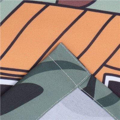 Шторы портьерные «Этель» Hello, adventure, 145×260 см, 2 шт., 140 г/м²