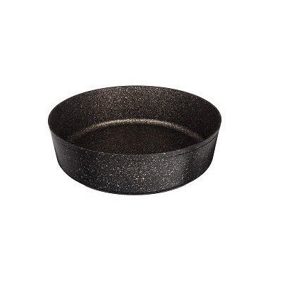 Форма круглая 26х7,5 премиум AGNESS ЧЕРНОЕ ЗОЛОТО трехслойное покрытие GRANIT