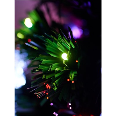 Ёлка светодиодная «Снежинки» 90 см, диаметр нижнего яруса 45 см, 80 веток, мигание, свечение мульти