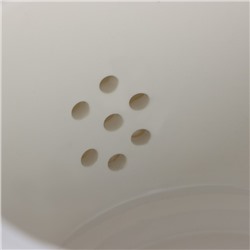 Набор фарфоровый чайный на бамбуковой подставке Доляна «Эстет», 5 предметов: чайник 800 мл, 4 кружки 220 мл, цвет белый