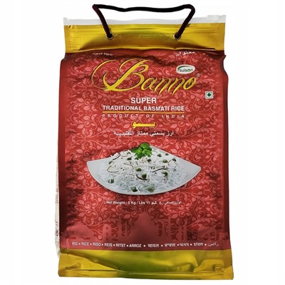 Banno Super Traditional Basmati Rice / Рис Басмати Супер Традиционный 5 кг
