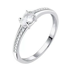 Кольцо из серебра куб.циркон., Л-11806