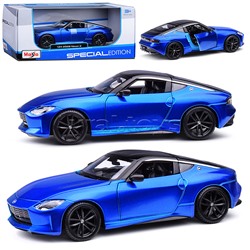 Машинка die-cast 2023 Nissan Z, 1:24, синяя, открывающиеся двери