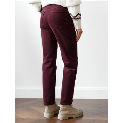 Брюки из эластичного микро-вельвета