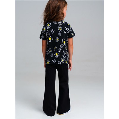 Брюки трикотажные для девочек, 2 пары в комплекте