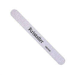 Kristaller Пилка для ногтей прямая 1009, 180/240 грит, серый 14408