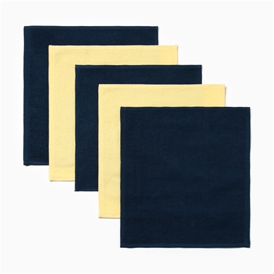 Набор махровых полотенец Этель «Волшебная змея» 30×30 см -5 шт., 100% хл, 340 г/м²