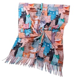 Палантин CY2593 Кошки