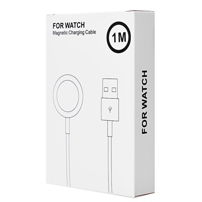 Кабель зарядки - USB-Magnetic для Apple Watch 5W 100см 1A  (white)