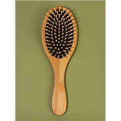 Расчёска массажная BAMBOO, бамбуковая, овальная, 24×8 см