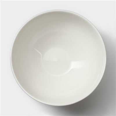Салатник Magistro La Perle, 600 мл, d=15 см, фарфор, белый