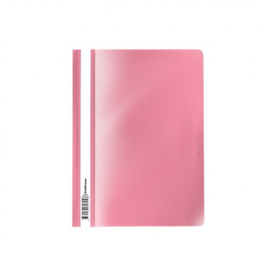 Скоросшиватель А4 пластиковый Fizzy Pastel 53659 розовый ErichKrause