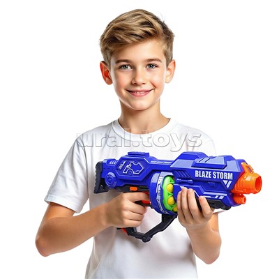 Бластер "Blaze Storm" с мягкими пулями, в коробке